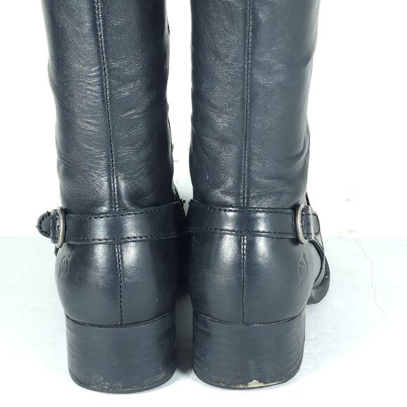 Born Women's US7,5M Leather Side Zip Wide Calf Equestrian Riding Boots - Picture 10 of 16